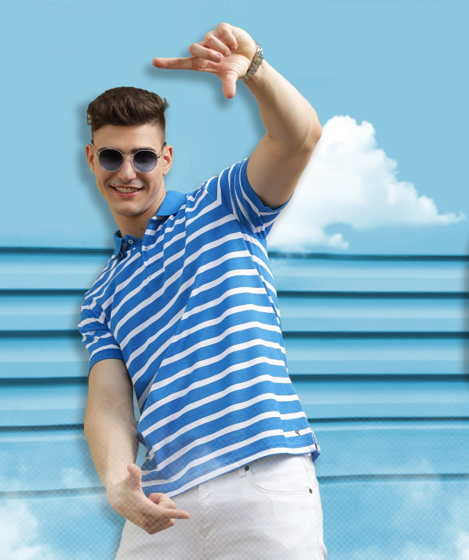 One Sky menswear campaign creative from founder-led ecommerce work